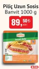 BANVİT PİLİÇ UZUN SOSİS 1000 G fiyat ve kampanya bilgisi